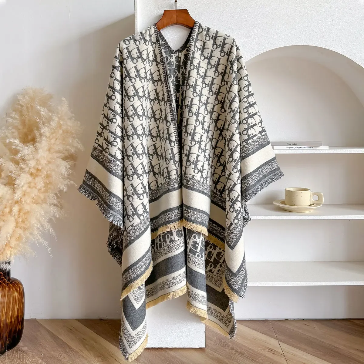 Luksusowa chustka imitująca kaszmir szal damski projekt ciepły pashmina koc szale damskie szale grube foulard bufanda 2025