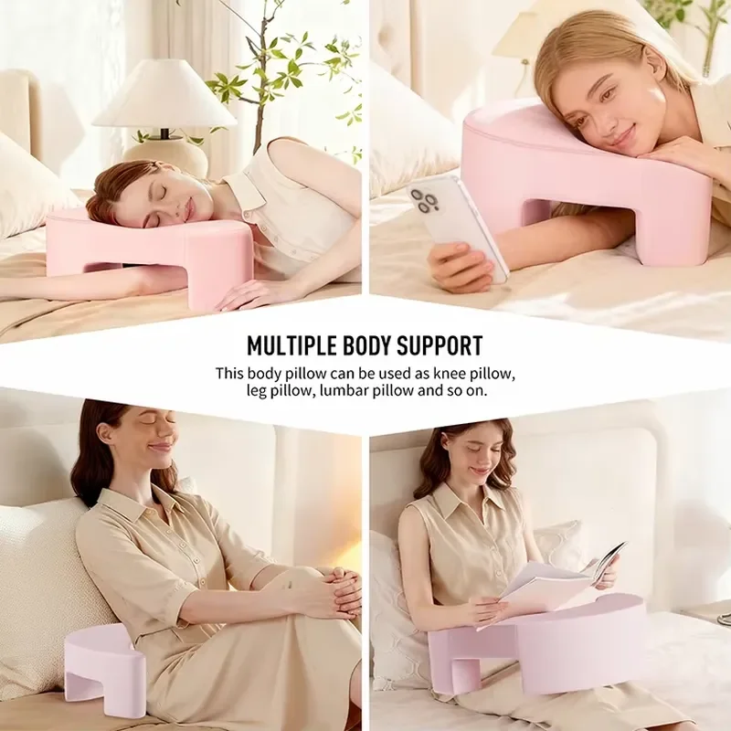Modern U Shaped Memory Foam Pillow Ergonomic Cervical Support Cushion for Couples Neck Pain Relief Sleeping Aid Custom Color