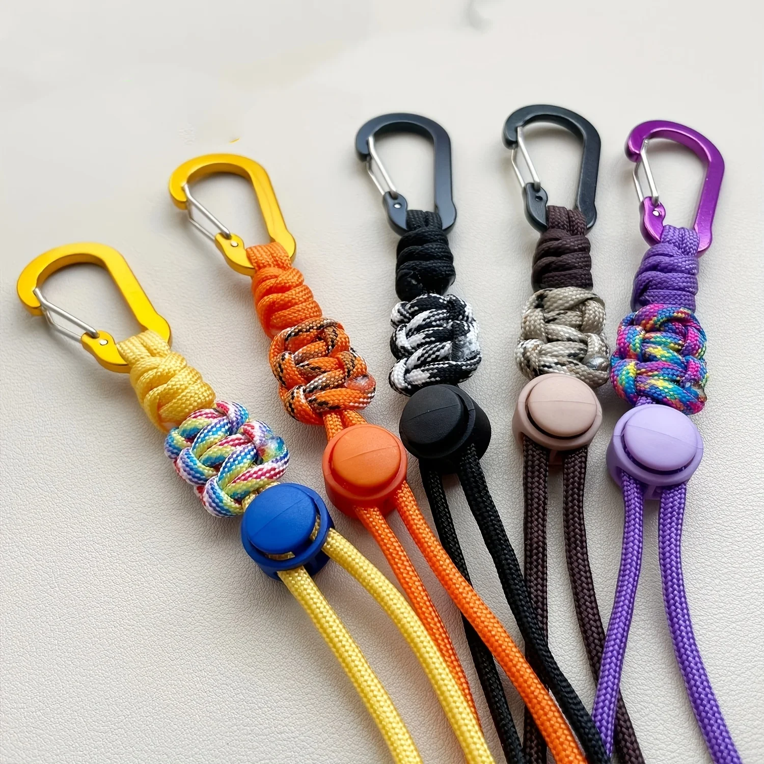 5/2 pieces in random colors, exquisite woven water bottle holder, adjustable water bottle strap with carabiner hook, suitable for backpacks, bags, and belts. Frees up your hands for carrying, ideal for hiking, commutin