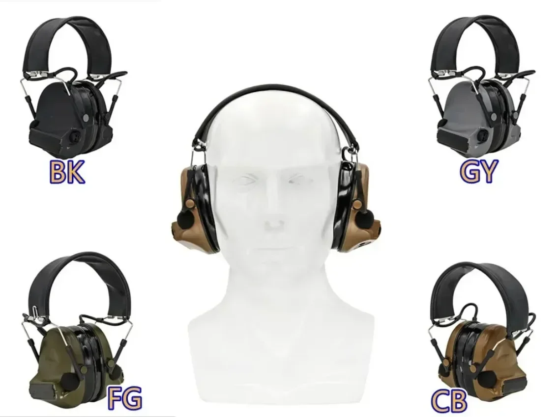 Tactical Headset Military COMTA II IPSC Hearing Protection Shooting Headphone No Mic Silicone Electronic Earmuffs C2