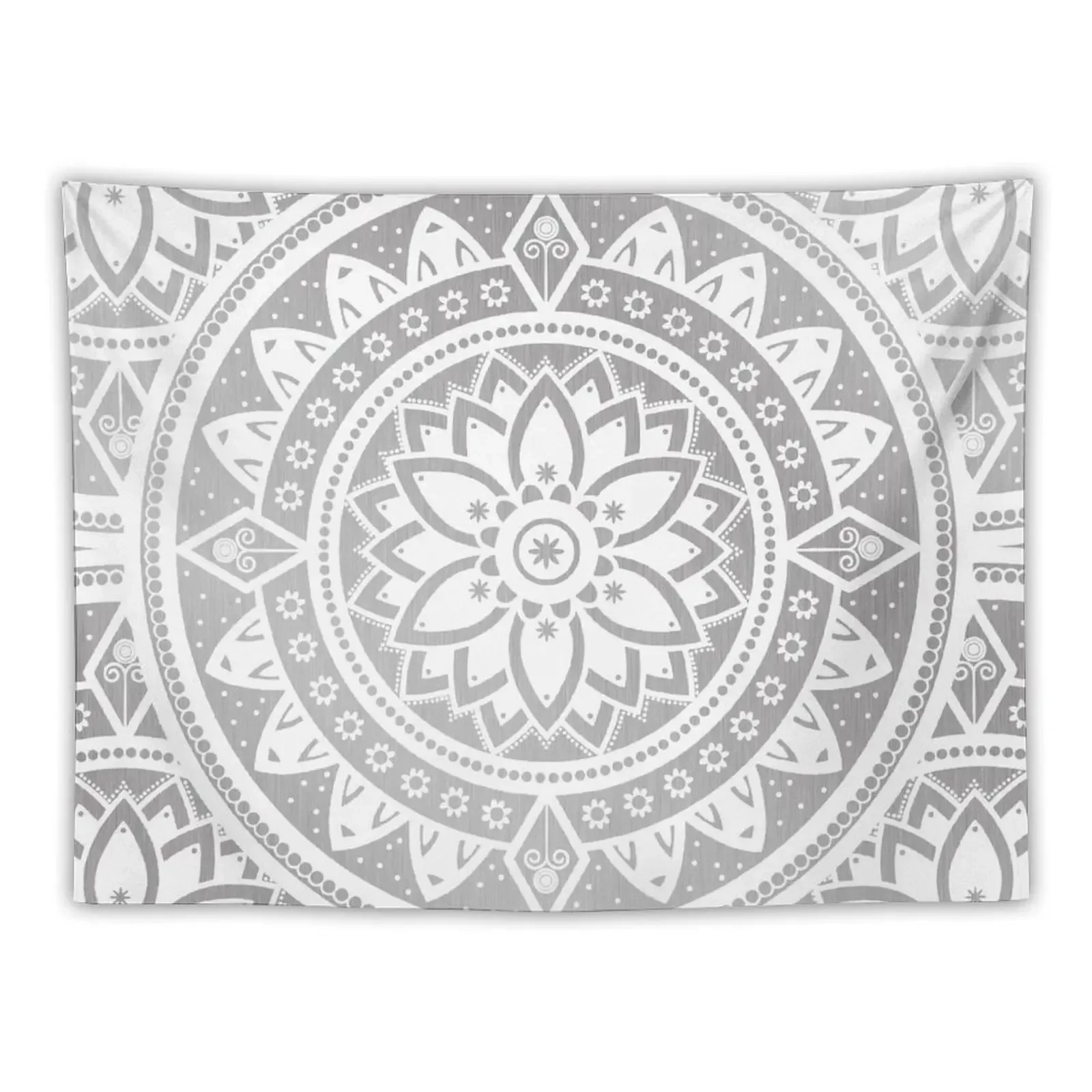 

Mandala Silver Spirit / Zen Yoga Meditation Mandala Tapestry Luxury Living Room Decoration Mushroom Bathroom Decor Tapestry