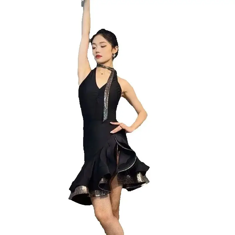 الكبار تشاتشا اللاتينية الرقص المنافسة ازياء السيدات اللاتينية الرقص التدريب الدعاوى النساء أداء الرقص الملابس SL12949