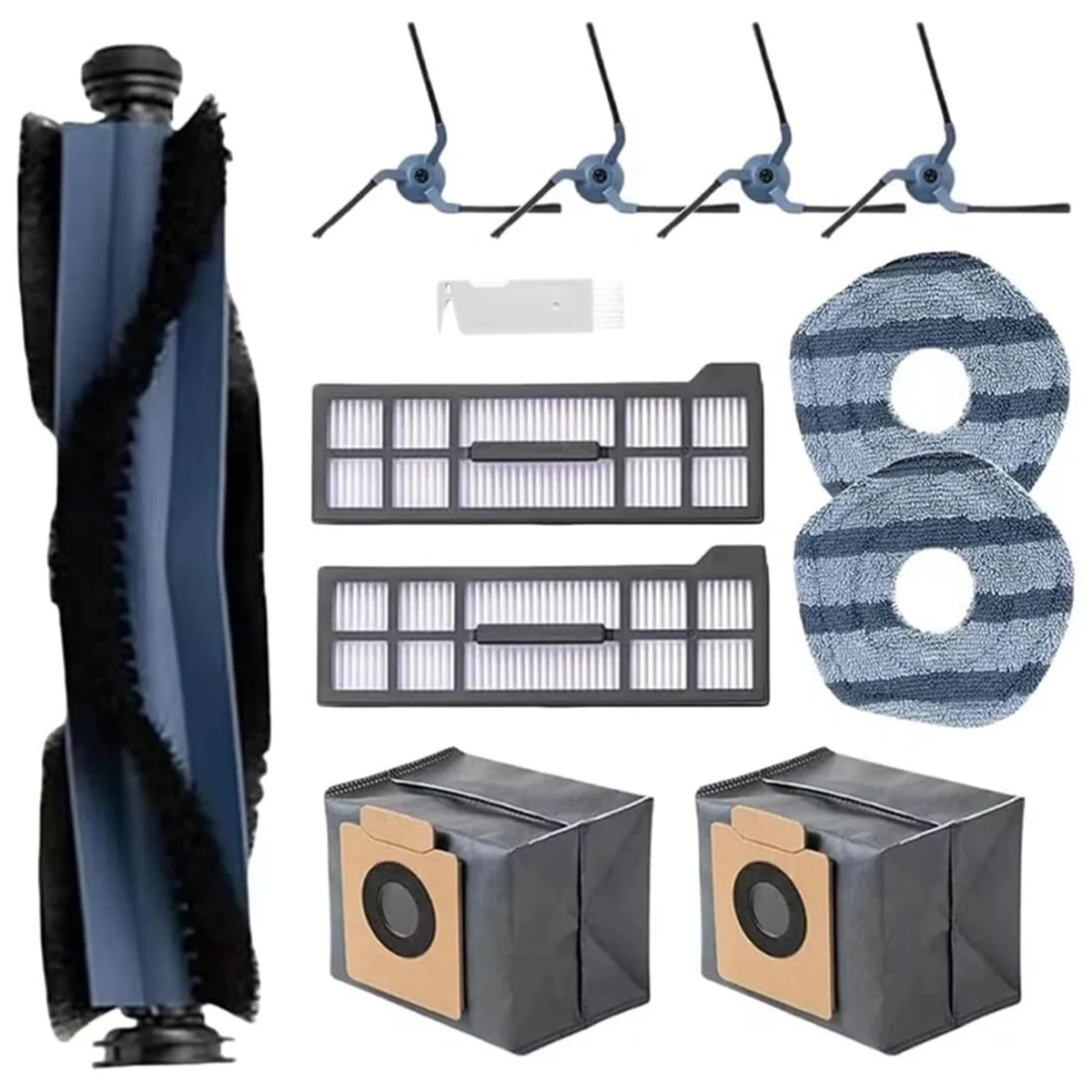 

A58E-For Eufy X10 Pro Omni Robot Vacuum Cleaner Main Side Brush Hepa Filter Mop Pads Dust Bags Accessories Replacement