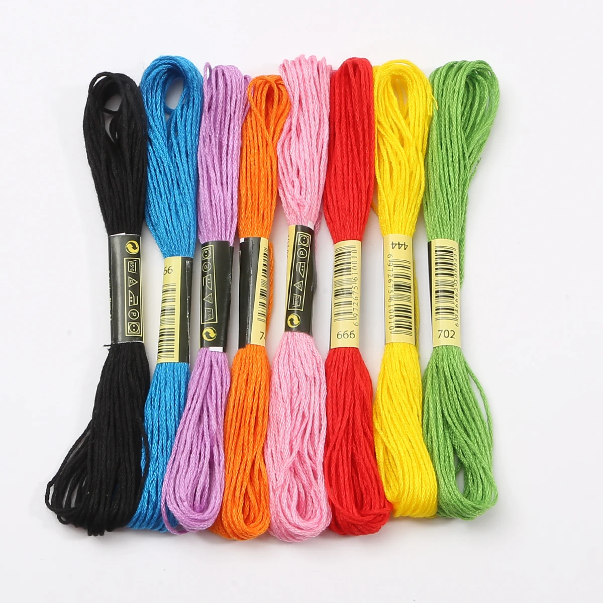 5-50Pcs/Pack 7.5Meters Per Skein Embroidery Cross Stitch Thread Colorful Floss Handmade DIY Clothing Crafts Making Sewing Thread