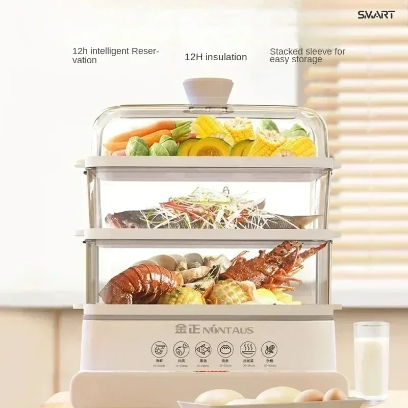 

Household Breakfast machine - Home/three-storey/multifunctional. Steamer/electric steam pot. Cooking/steaming food/dumplings