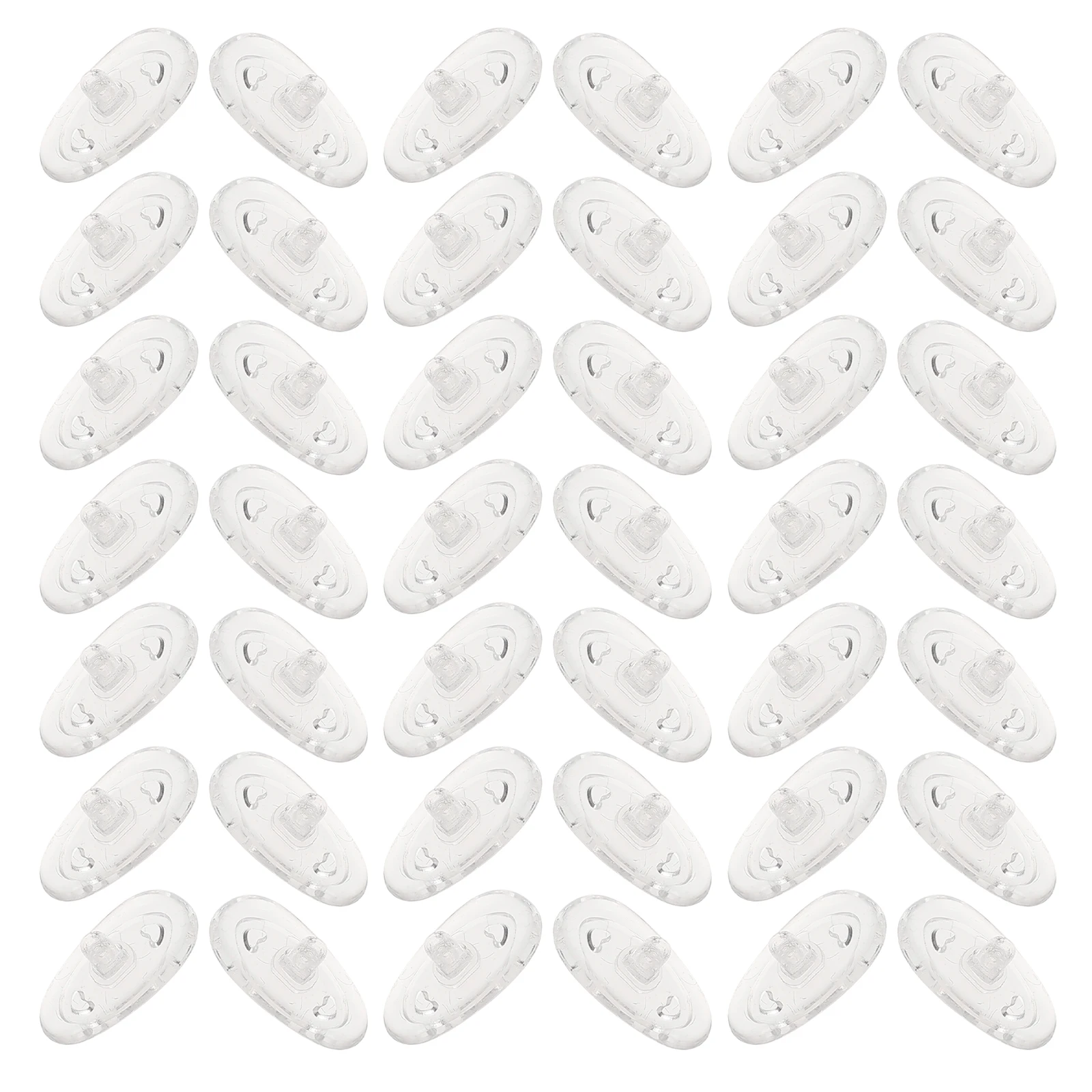 

50pcs Silicone Nose Pads Non-slip Eyeglass Replacement Bridge Gentle Comfortable Anti-pressure Glasses Accessories