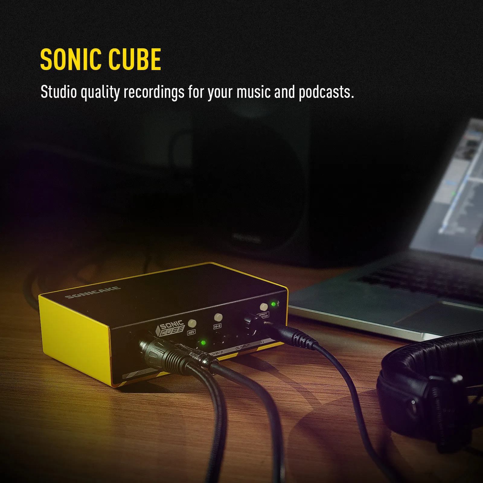 Sonicake Sonic Cube dual-channel professional audio interface high quality analog preamplifier for Studio Recording Microphone