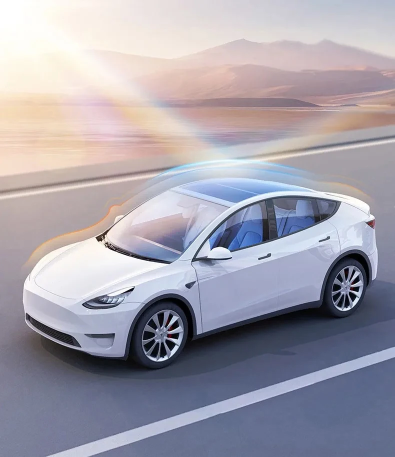 Heenvn Für Tesla Model 3 Y Model 3 Highland Model Y Juniper 2025 2026 Eiskleid-Schnallen-Sonnenschutz Sonnenblende Auto Vorne Hinten Sonnendach – Detail 21