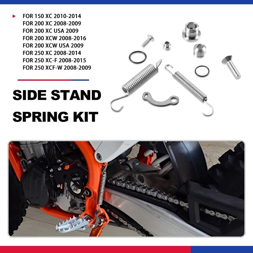 

Motorcycle Parking Side Stand Kickstand Spring Kit Fit for HUSABERG for HUSQVARNA for XC/W XCF/-W EXC/-F/-R XCR-W FE FX TE