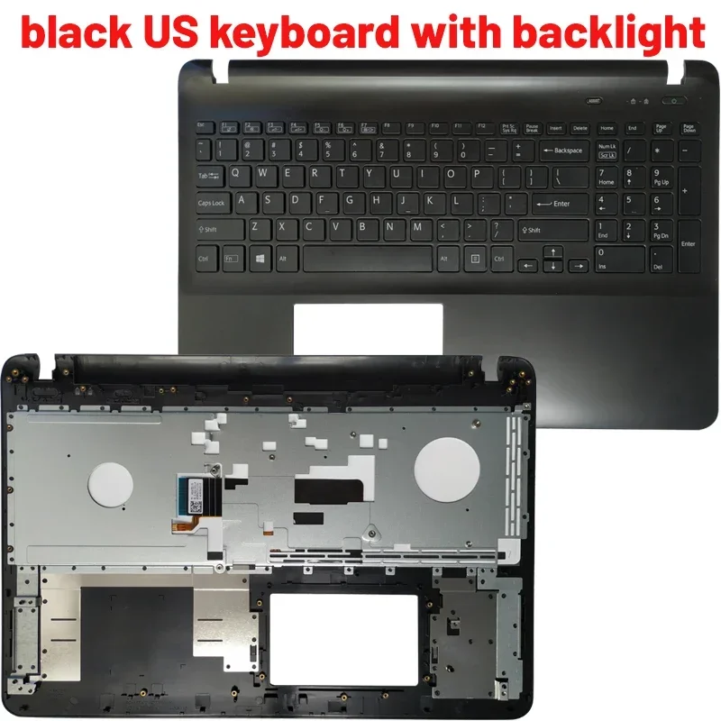 US/UK/Italy IT laptop keyboard for sony SVF152C29U SVF152C29W SVF152C29X SVF152A29L SVF152C29L With Palmrest Upper cover