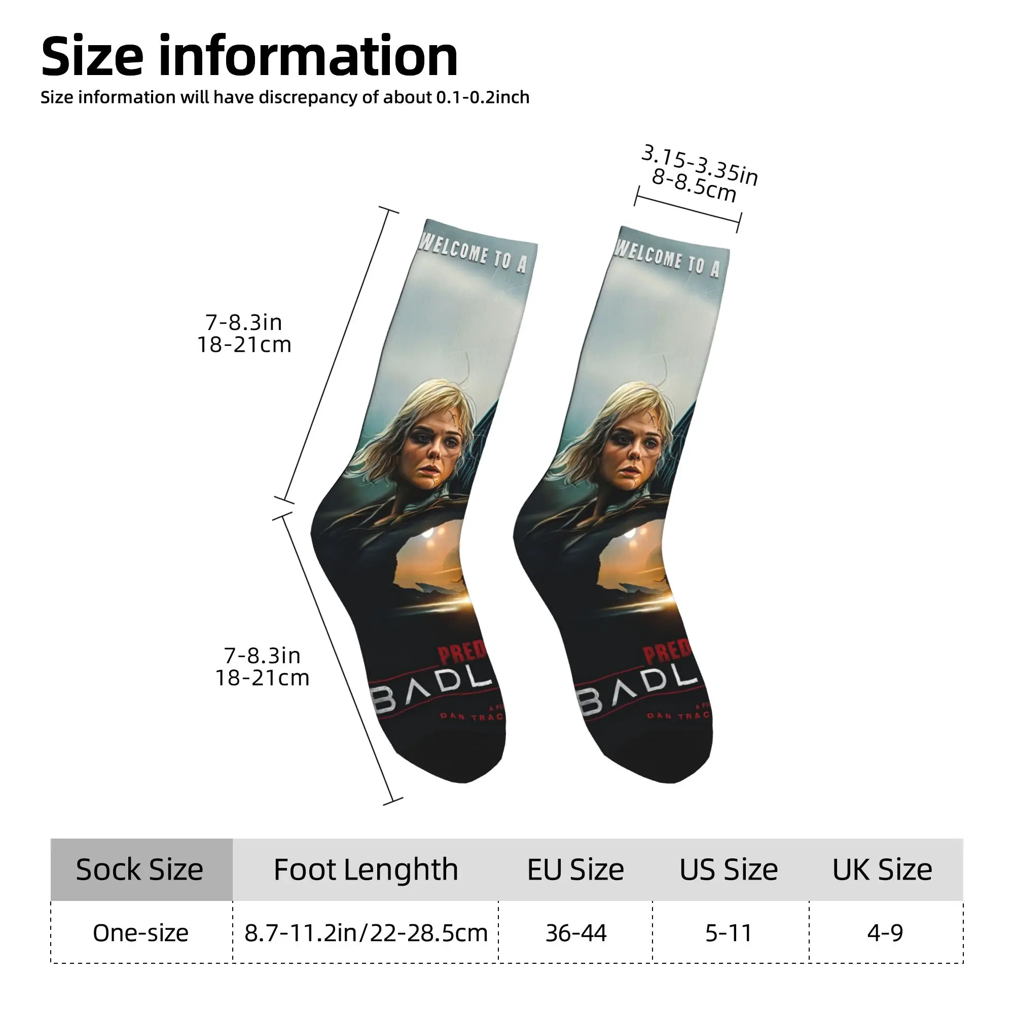 المفترس: ملابس بادلاندز للرجال والنساء، جوارب مرنة برسومات متوسطة، هدايا ناعمة #5