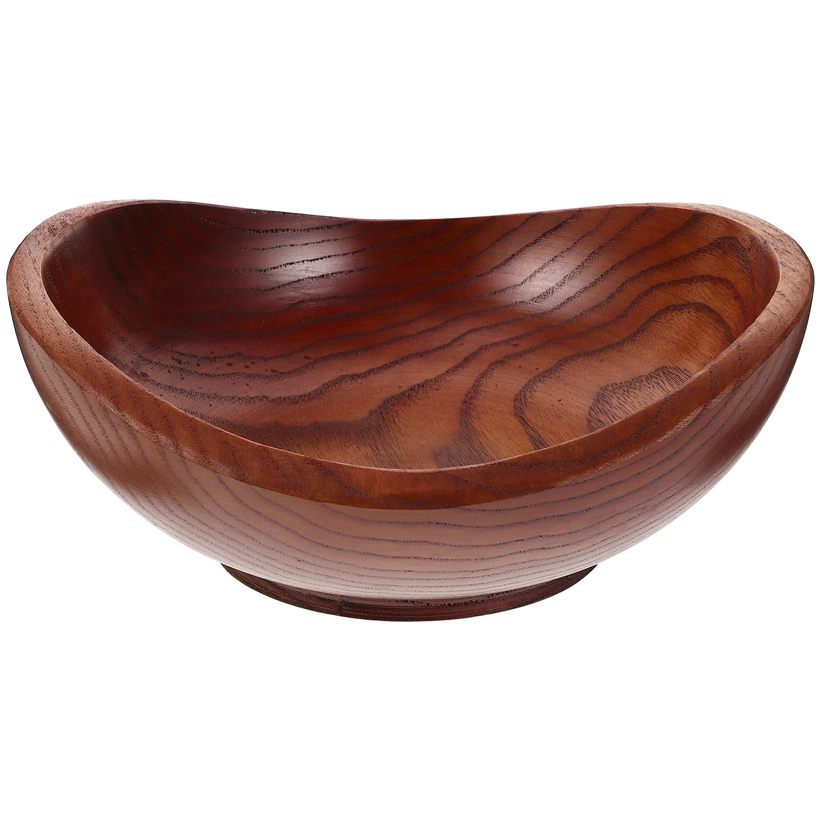 

Fruit Tray Solid Wood Salad Bowl Yuanbao Jujube Creative Snack Seasoning Style Five Popcorn Dough Wooden Bread