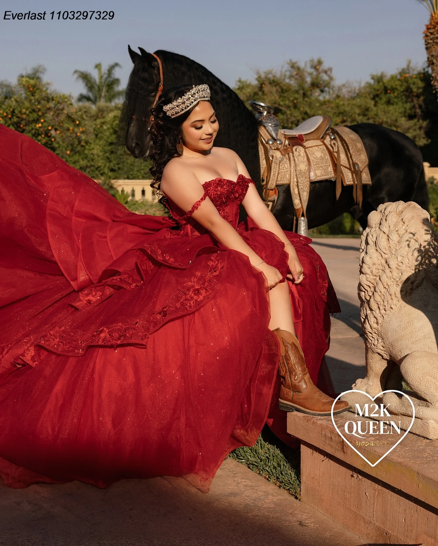 EVLAST personalizado Borgoña Vestido para quinceañeras Vestido De baile Apliques De encaje rebordear arco corsé dulce 16 Vestido De 15 Anos QD1073