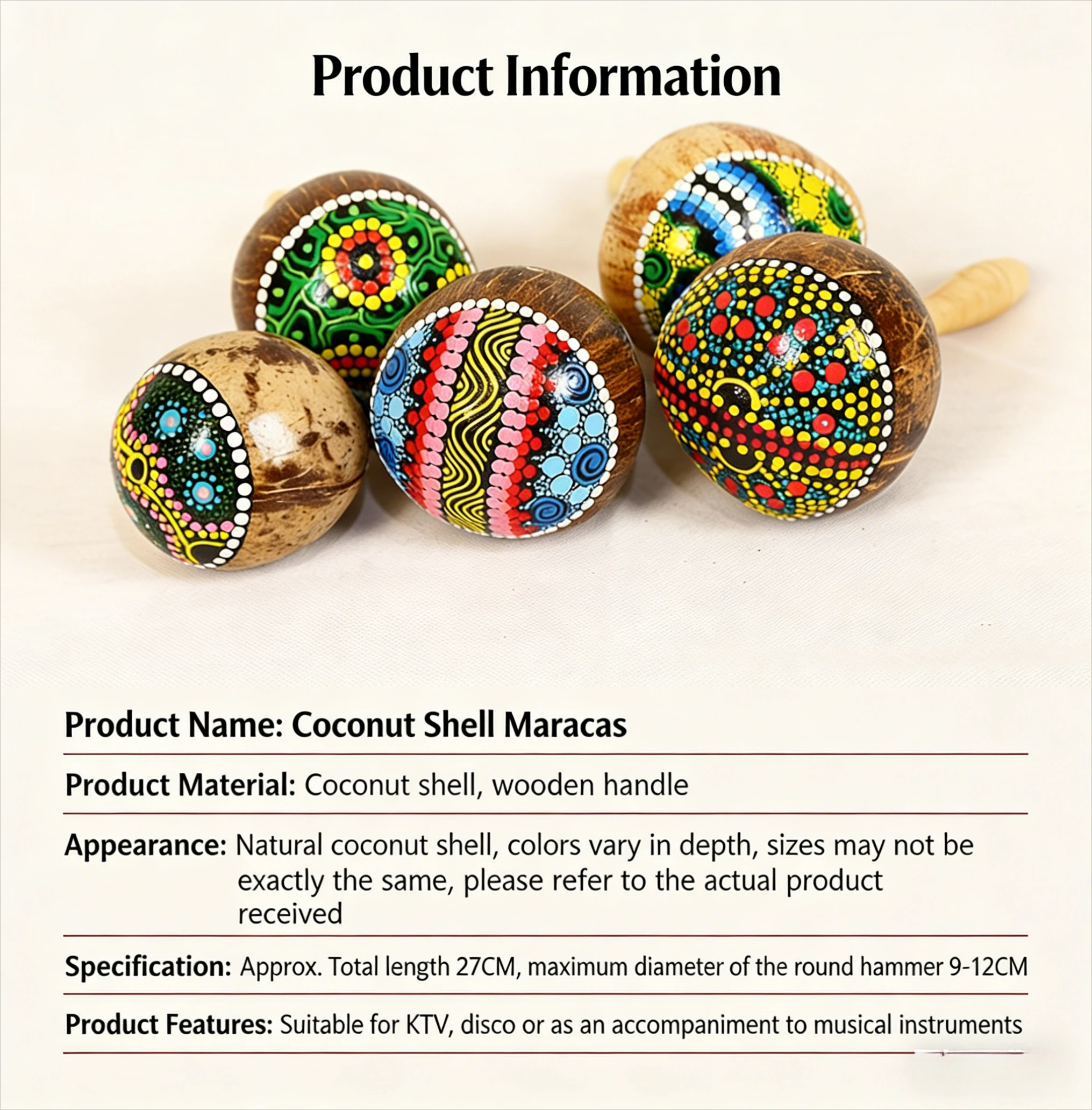 Natural Coconut Shell Sand Ham - Kids Toys Indonesia 评论和价格