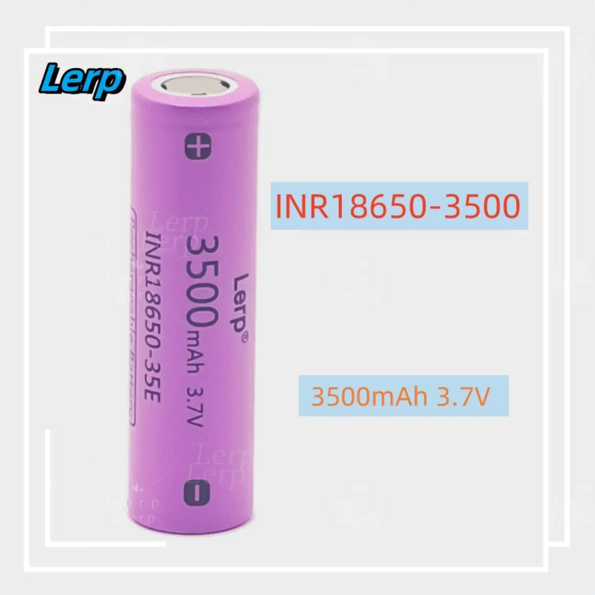 New INR 35e 3.7V 3500mAh 18650 rechargeable battery, 20A discharge, suitable for various electronic products