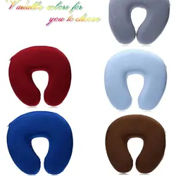 Universal Inflatable Convenient Soft Support Travel U Shaped Air Pillow Cushion Neck Head