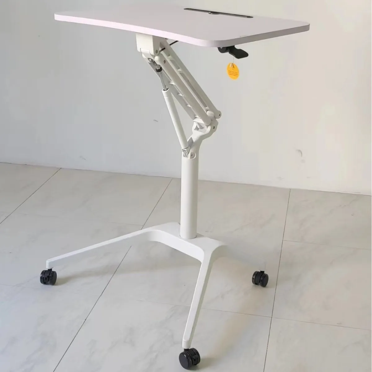 Mesa de ajuste de elevação pneumática, computador de escritório, notebook, levantamento inteligente