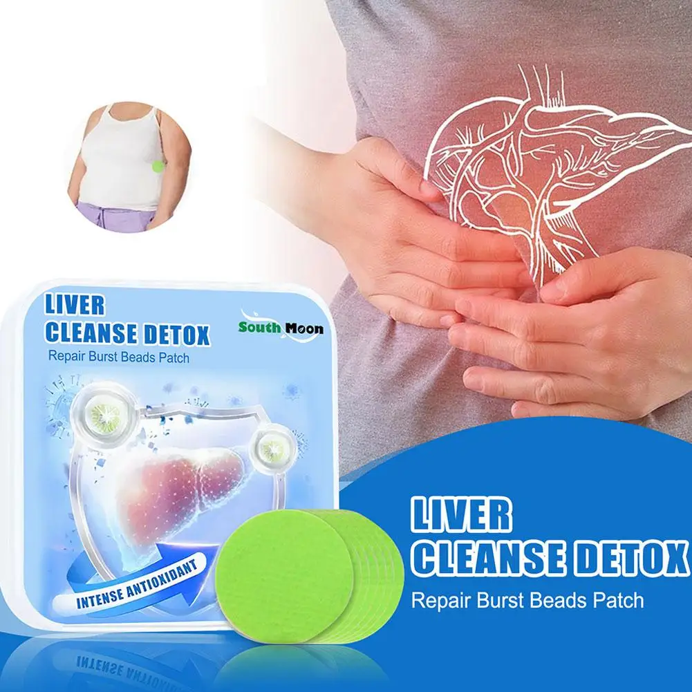 Limpeza Reparação Microcápsula Patch, Forte Antioxidante Detox e Fígado Patch, 7pcs, 1 caixa