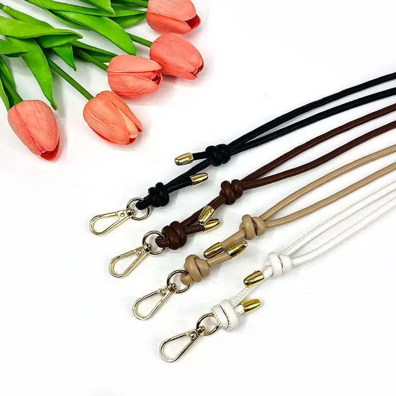 1 Stück Verstellbarer Leder-Taschenriemen Ersatz-Umhängegurt mit Metallverschluss für Handtaschen-Zubehör – Detail 4