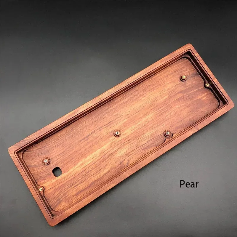 

XD60 GH60 Keyboard Walnut Case Custom Pear Wood Wooting Box 60% with Plam Rest Solid Wood Mechanical Keyboard Kit Dz60 Case