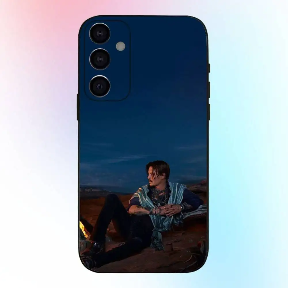 배우 핫 조니 D-데프 전화 케이스 삼성 갤럭시 A73,A72,A71,A70,A53,A52,A51,기타 소프트 블랙 커버