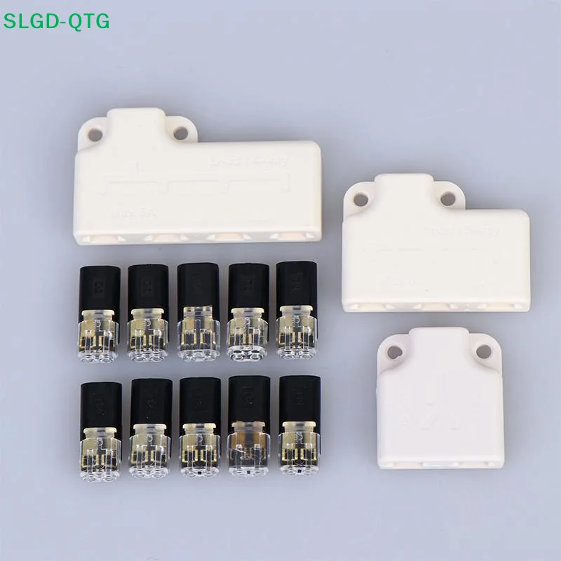 NEW LED Wire Connector Splitter Box With Connector D2 Quick Splice Terminal No Soldering Led Strip Wire Cable Junction Box