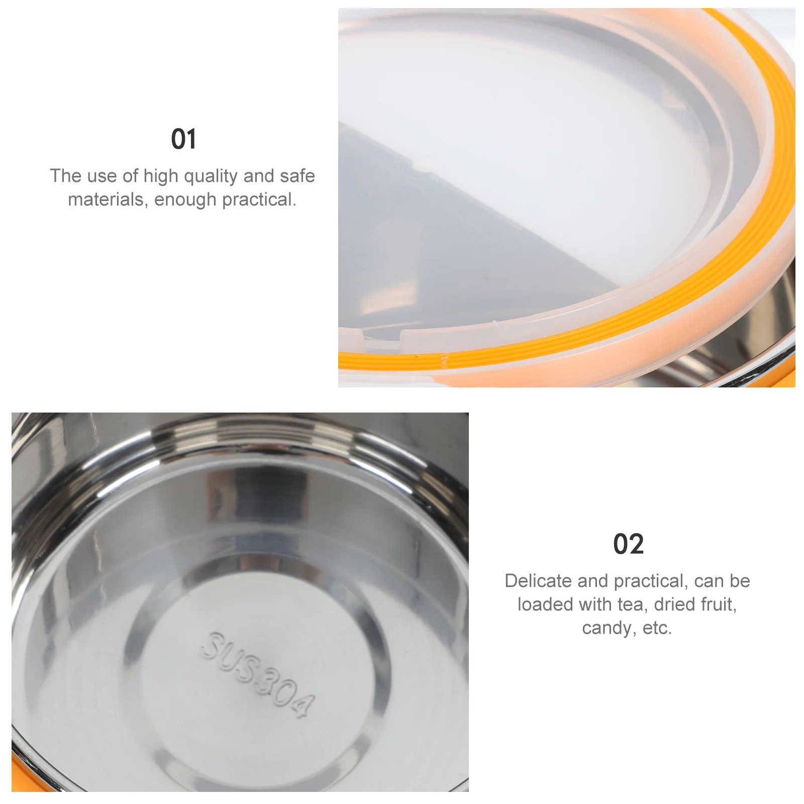 

1Pcs Stainless Steel Bento Box High-Quality Leak-Proof Food Container for Meal Prep Portable Lunch Box for Office School Picnic