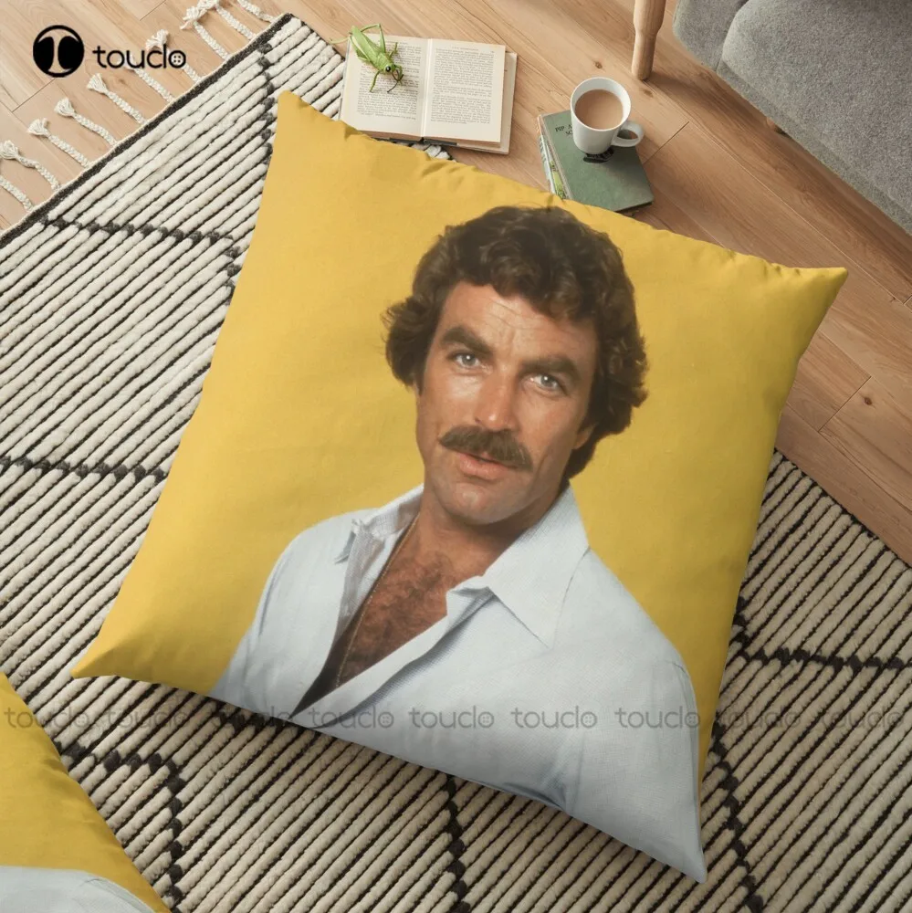 Tom Selleck Throw Pillow Custom Pillows With Picture Polyester Linen Printed Zip Decor Pillow Case Home Hotel Fashion Bedroom