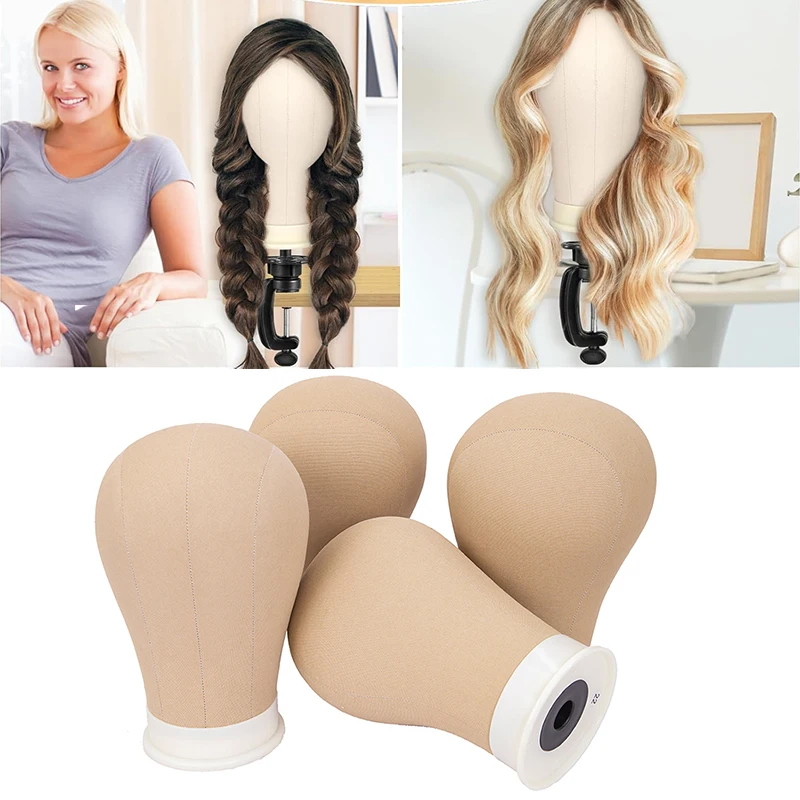 1 قطعة قماش شعر مستعار كتلة رئيس 21-24 بوصة DIY بها بنفسك شعر مستعار المعرضة جودة شعر مستعار اكسسوارات لتصفيف الشعر ومستلزمات التجميل #1