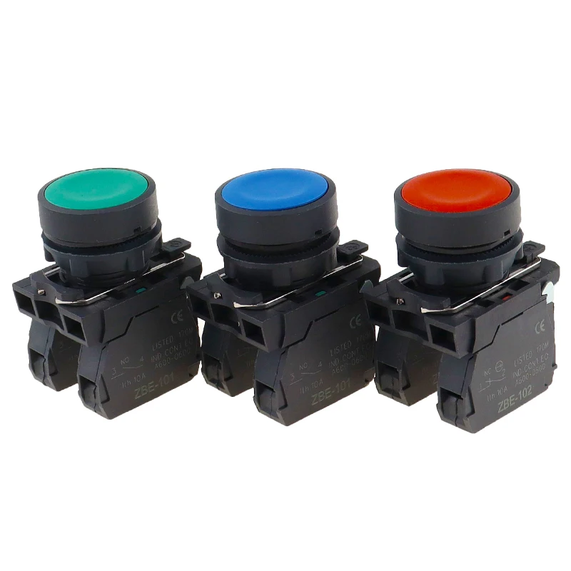 Xb5 -aa31 Xb5aa42c Flat Since Reset Point Action Button Switch 22 Green Red 1 Open 1 Close