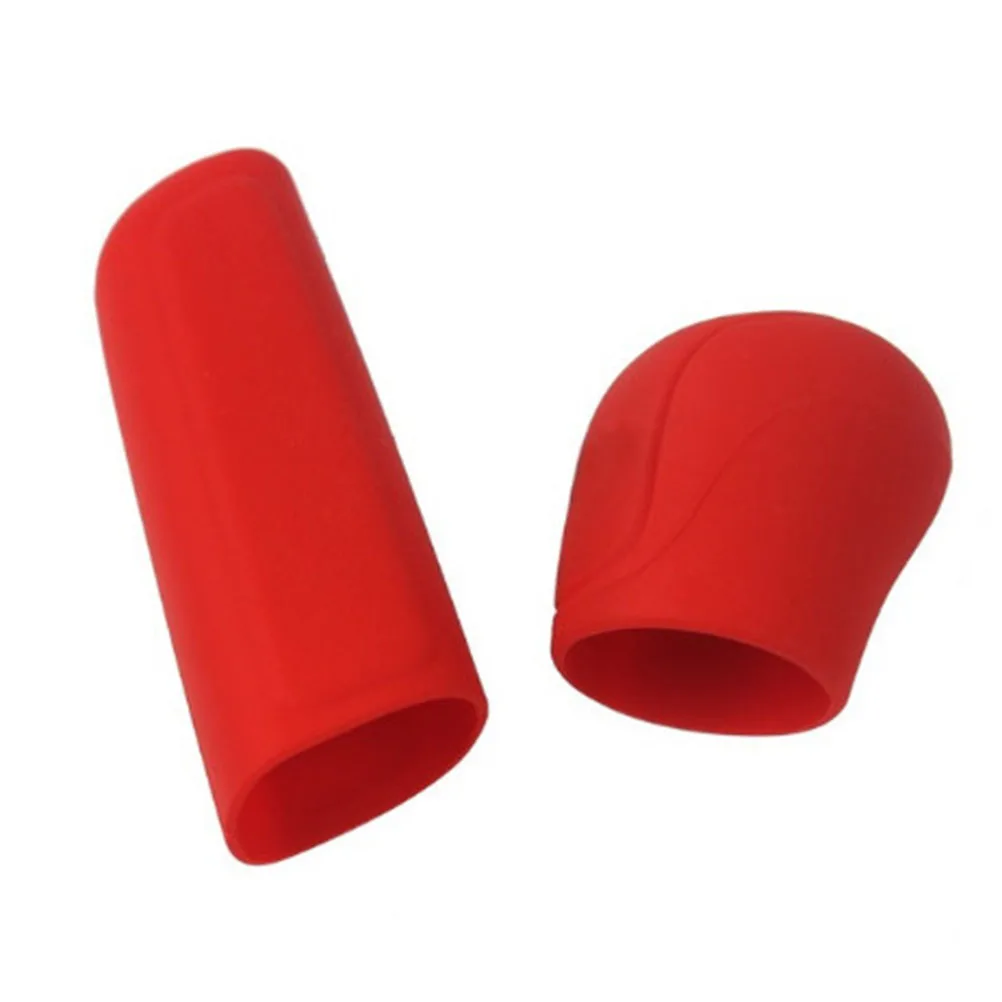 

2 Pcs Shifting Sleeve Car Knob Cover Cars Oval Gear Silicone Protector