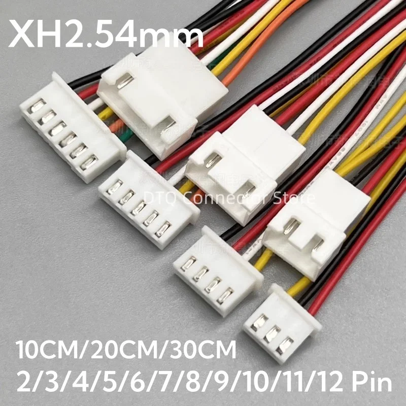 

10PCS JST XH2.54 XH 2.54mm Wire Cable Connector 2P/3P/4P/5P/6/7/8/9/10/11/12 Pin Pitch Male Female Plug Socket 10/20/30cm Length