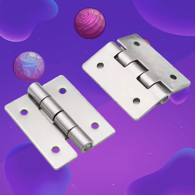 Heavy-Duty 304 Stainless Steel Hinges for Electrical Cabinets Thickened Flat Folding Industrial Hardware for Distribution Boxes