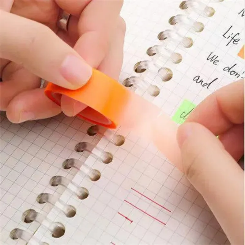 Transparent Fluorescent Index Tabs School Office Supplies Tape Sticky Notes