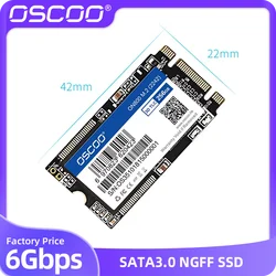 OSCOO Original SSD & Internal SSD M.2 2242mm SATA3 NGFF SSD Hard Drive SSD 128GB 256GB 512GB 1TB 2TB Original 3D TLC Nand Flash