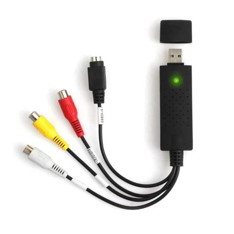 

090F 1 Set USB2.0 VHS to DVD Converter Video Device RCA USB Cables
