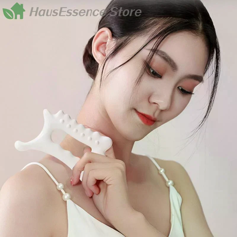 ※First-Class For Face & Body - Non-Ceramic, Gua Sha Massage Tool, Relaxation with Large Capacity Designed For Home and