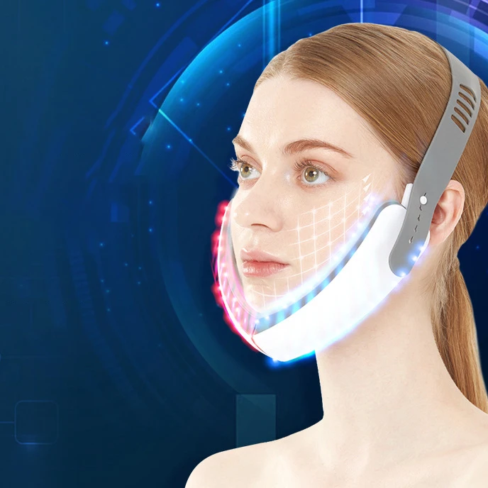 

High-frequency Anti-wrinkle Wireless Double Chin Reduction Neck Massager EMS IPL V-shaped Face Beauty Device