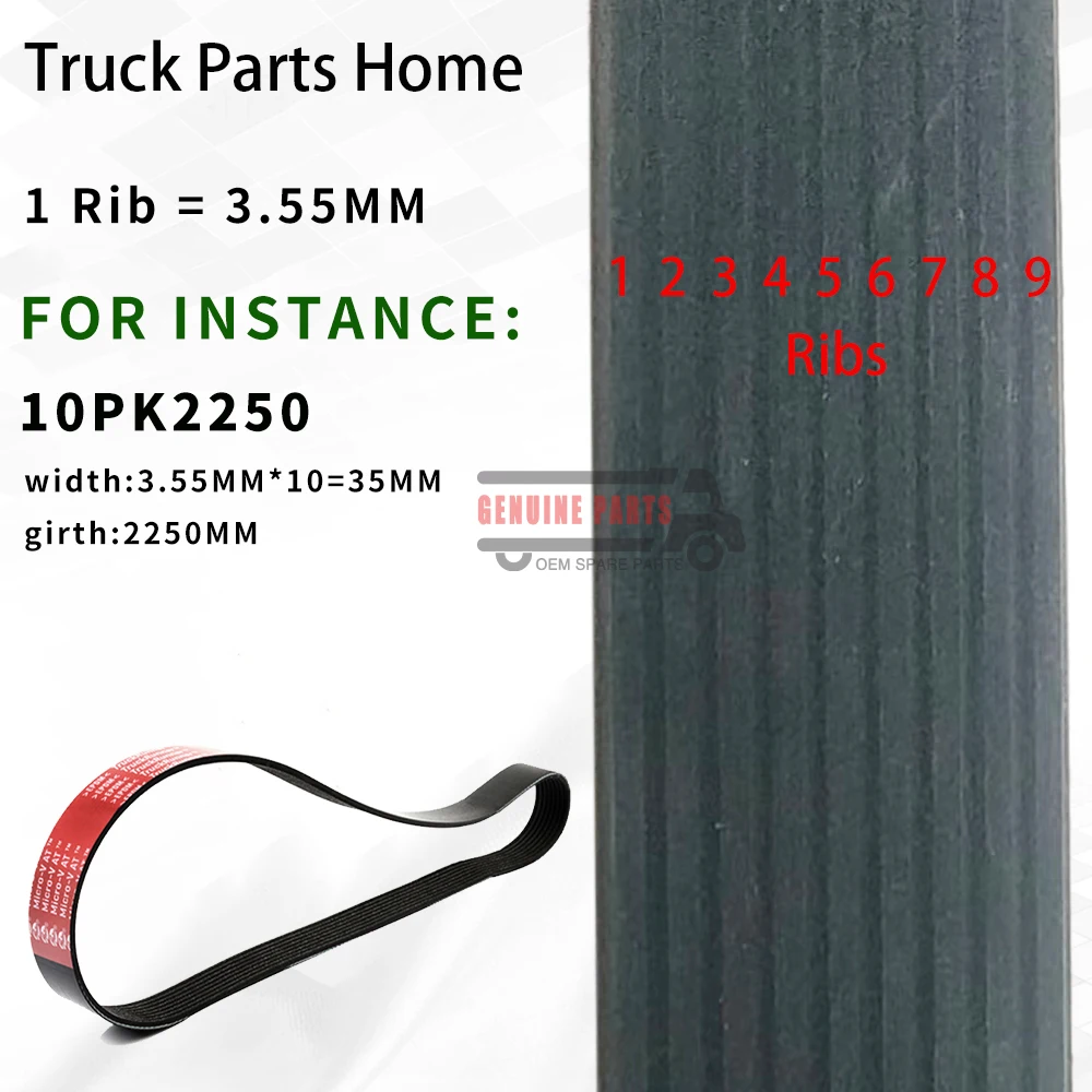 Ribs Automobile Belt 4pk775 4pk780 4pk785 4pk790 4pk795 For Gates Rubber Transmission Belt| Automoblie| Industrial