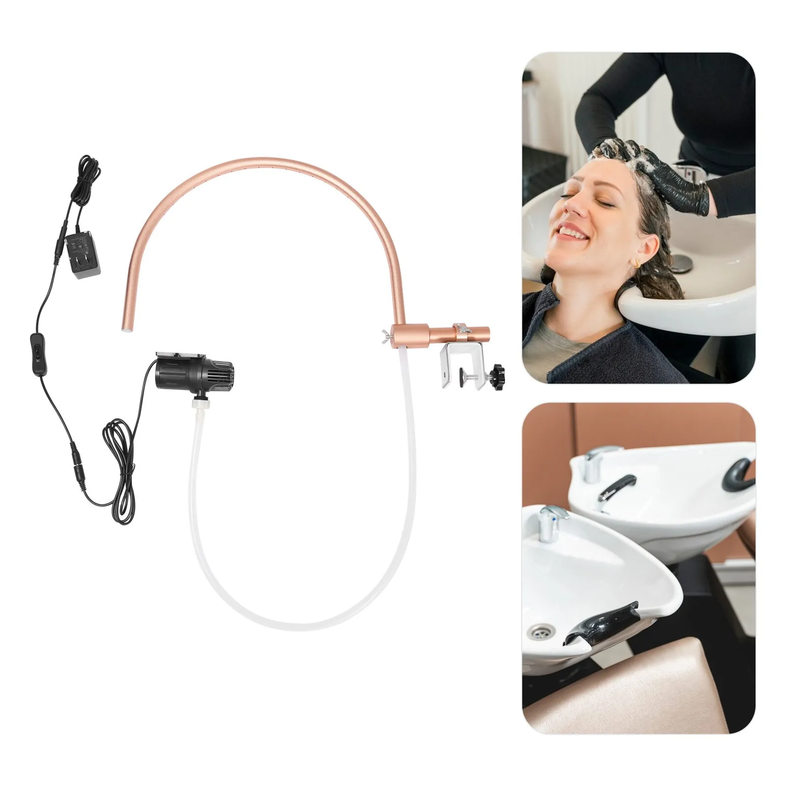 

Head Spa Equipment Frame w/ Pump Water Circulation Accessories for Shampoo Bowl