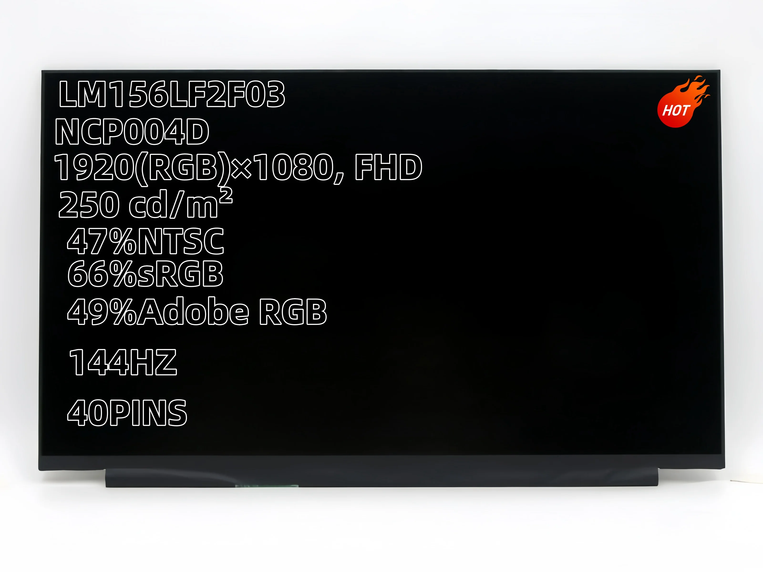 CMN1521 N156HMA-EA1 NCP004D LM156LF2F03 AUOAF90 B156HAN08.4  144Hz 40PINS FHD IPS LCD LED Screen Matrix 1920*1080