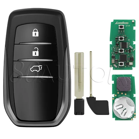 4D 8A Чип-ключ EoneBoss ET-01 для автомобилей Lexus, Toyota RAV4, Highlander, Camry, Corolla, Land Cruiser, пульт дистанционного управления