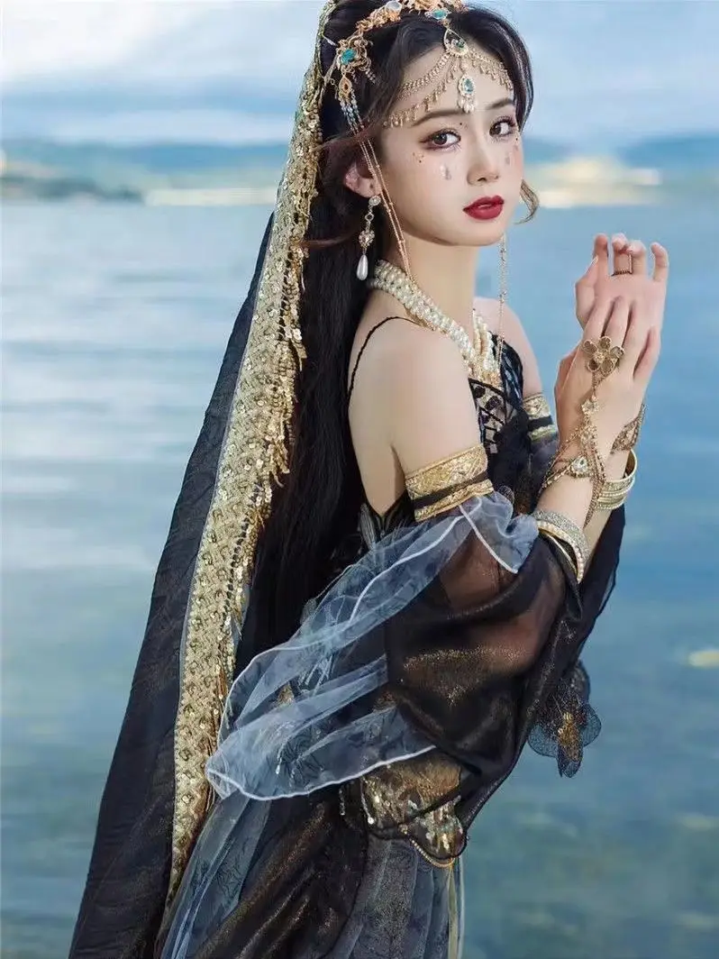 Tuta da allenamento classica per la pratica della danza Dunhuang abbigliamento da ballo elegante Costume classico in stile cinese costumi da ballo femminili