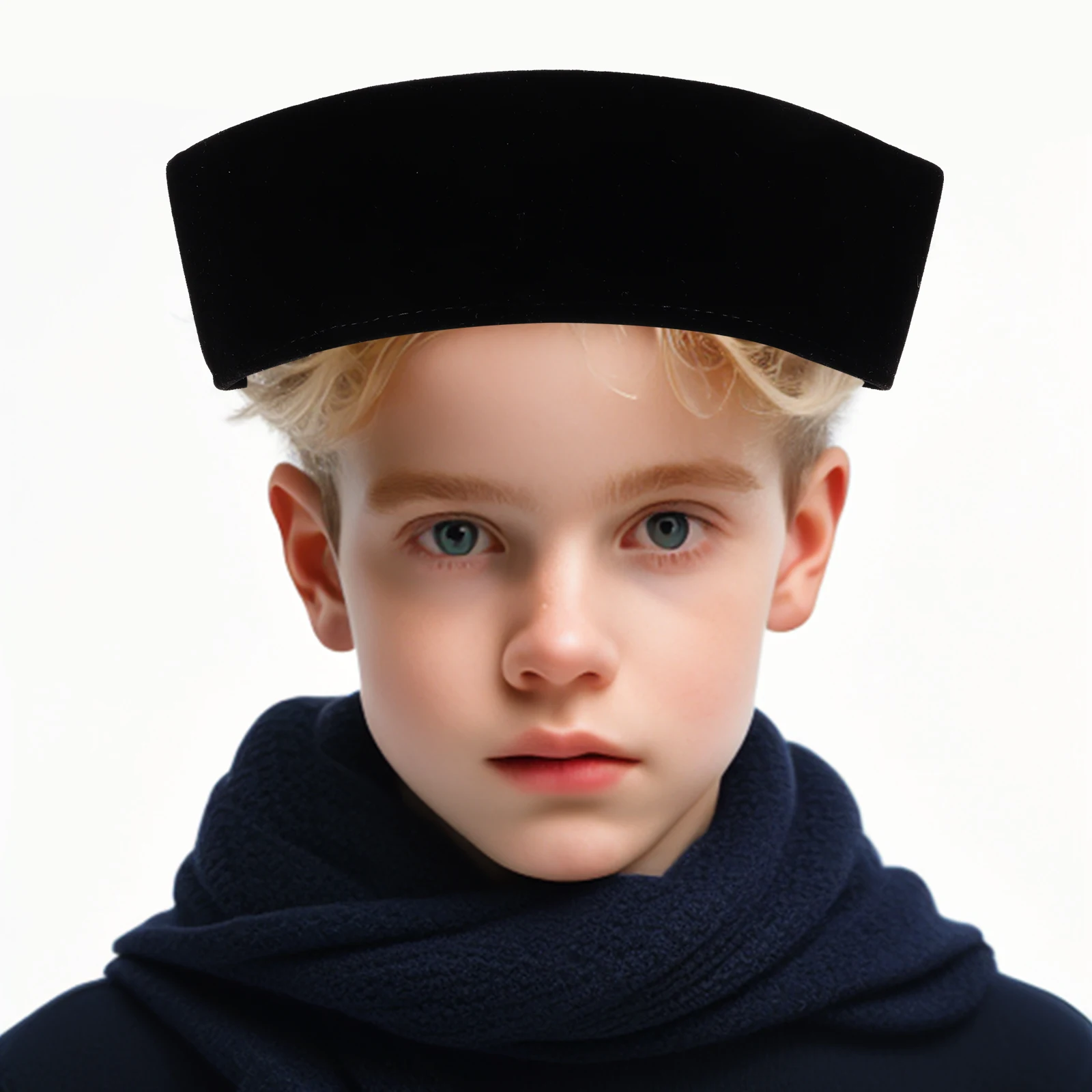 

Muslim Worship Hat Velvet Boat Cap for Men Prayer Beanie Soft Touch Durable Southeast Asian Style