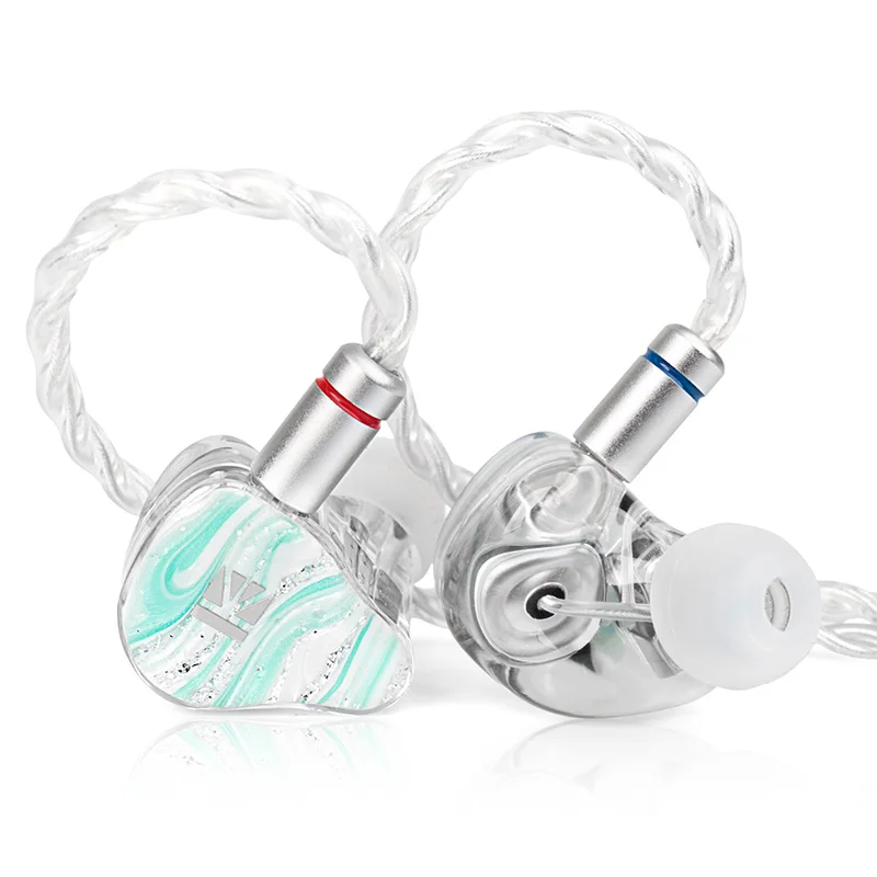 KBEAR Mirage KB08 ゲーミング IEM HiFi イヤホン 1DD+1BA+2 マイクロプレーナーマグネットハイブリッドドライバーイヤホン、オーディオマニア向けの手仕上げ樹脂シェル付き