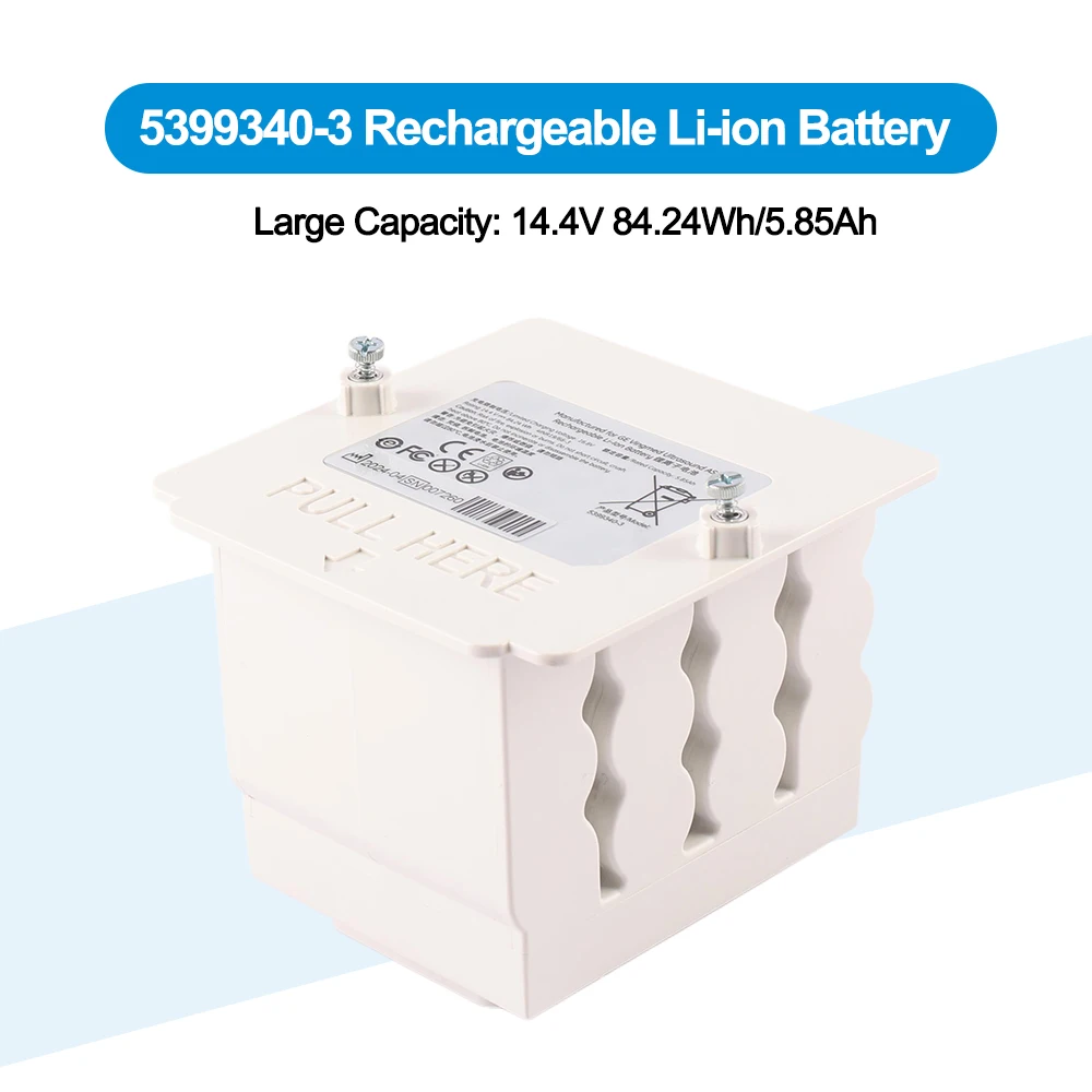 KingSener 5399340-3 Replacement Li-lon Battery For GE Vivid S60N S70N S60 S70 Ultrasound Scanner 14.4V 84.24Wh 5.85Ah