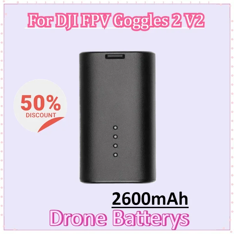 

Drone Batterys 2600mAh for DJI FPV Goggles 2 Battery Compatible Goggles 2 FPV Flight Glasses V2 AccessoriesHigh Quality
