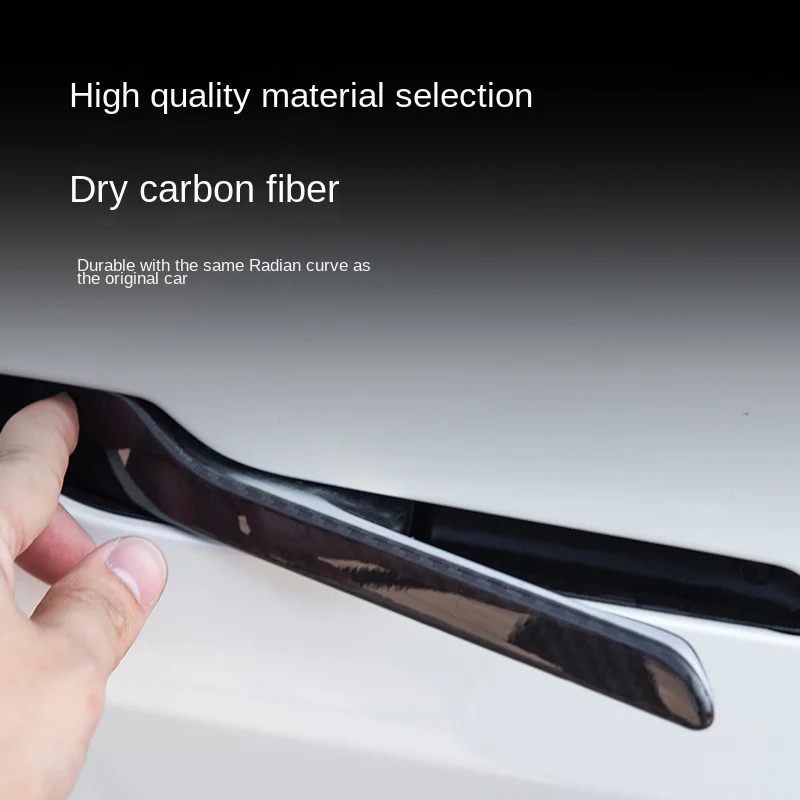 Apply Tesla 2016-2027 Model 3/Y Real Carbon Fiber  Premium Durable Accessories Model 3/Y Car Door Handle Cover Protector Sticker