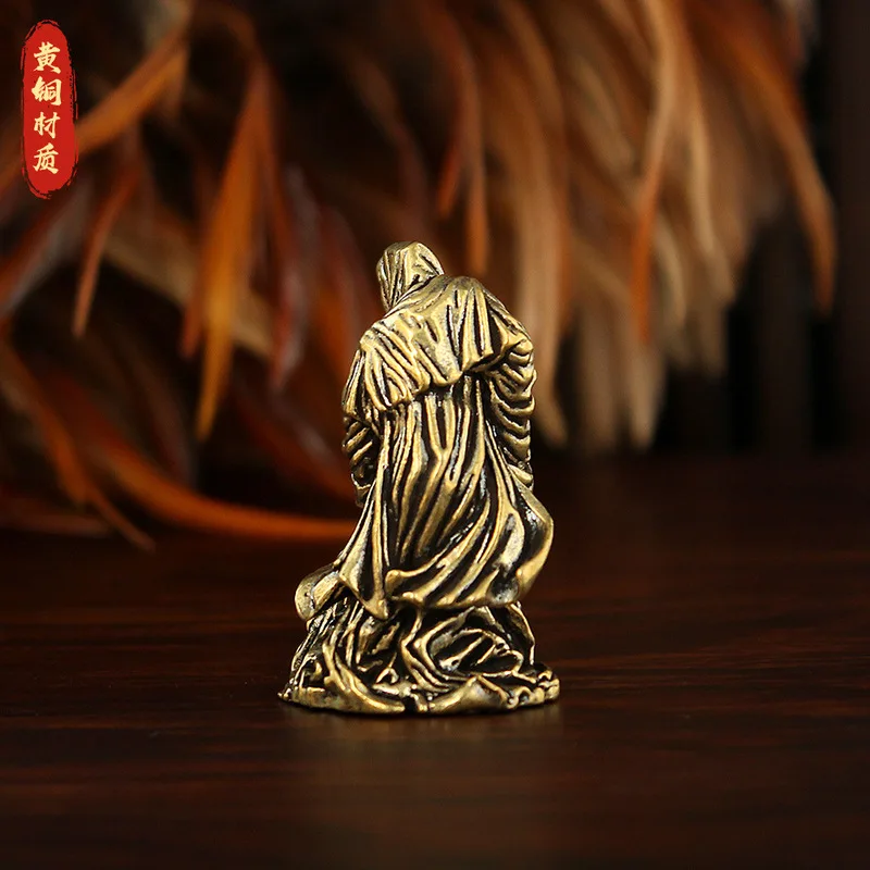 Death comes, brass crafts, decorative black robe, warrior, office, store, metal figurine