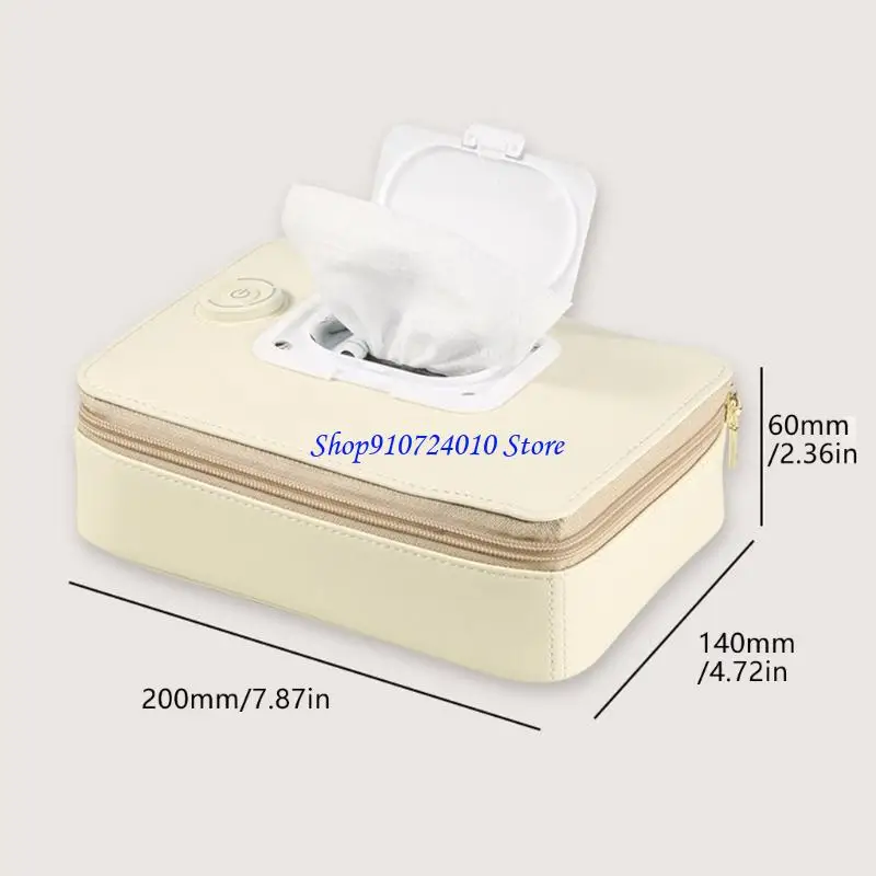 77HD tragbares Baby wischen wärmer mit 3 Temperatureinstellung für sanfte Hautpflege Aluminiumfolie Isolierung Innenraum